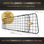 HELDENWERK® Hundegitter Auto Universal Kofferraum – Stufenlos verstellbar, werkzeuglose Montage – Bild 2