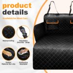 DATEFUN Kofferraumschutz für Hunde – 190x102 cm Universaldecke mit Seitenschutz – Bild 3