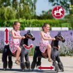 Ponnie Ebony M Reitpferd mit Rollen – Mechanisches Spielpferd für Kinder 5-12 Jahre – Bild 4