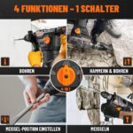 DOVAMAN RH15A SDS-Plus Bohrhammer 1500W – Professionelle Schlagkraft für Beton & Mauerwerk – Bild 3