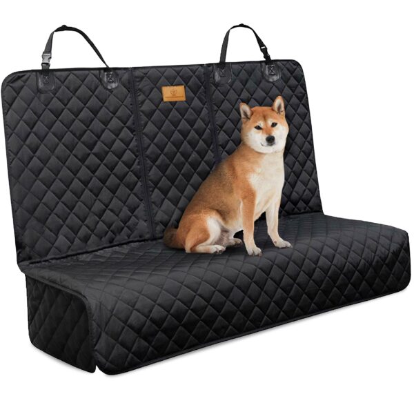 AMZPET ISOFIX Hunde-Autositzbezug 133x56 cm – Wasserfest & Kratzfest für sicheren Rücksitz