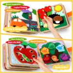 KETIEE Busy Board Montessori Spielzeug ab 1 Jahr – Motorikspielzeug für Kleinkinder – Bild 3