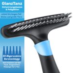 BluePet Fellentwirrer mit Doppelreihen-Pins – Profi-Striegel für Langhaar Hunde & Katzen – Bild 7