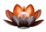 Dehner Solarleuchte Lotus Ø 27.5 cm – Elegante Solar-Deko mit automatischer Beleuchtung