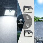 6er Set Solar-Wandleuchten mit Bewegungsmelder – IP65 Kaltweiß für Garten & Hof – Bild 5