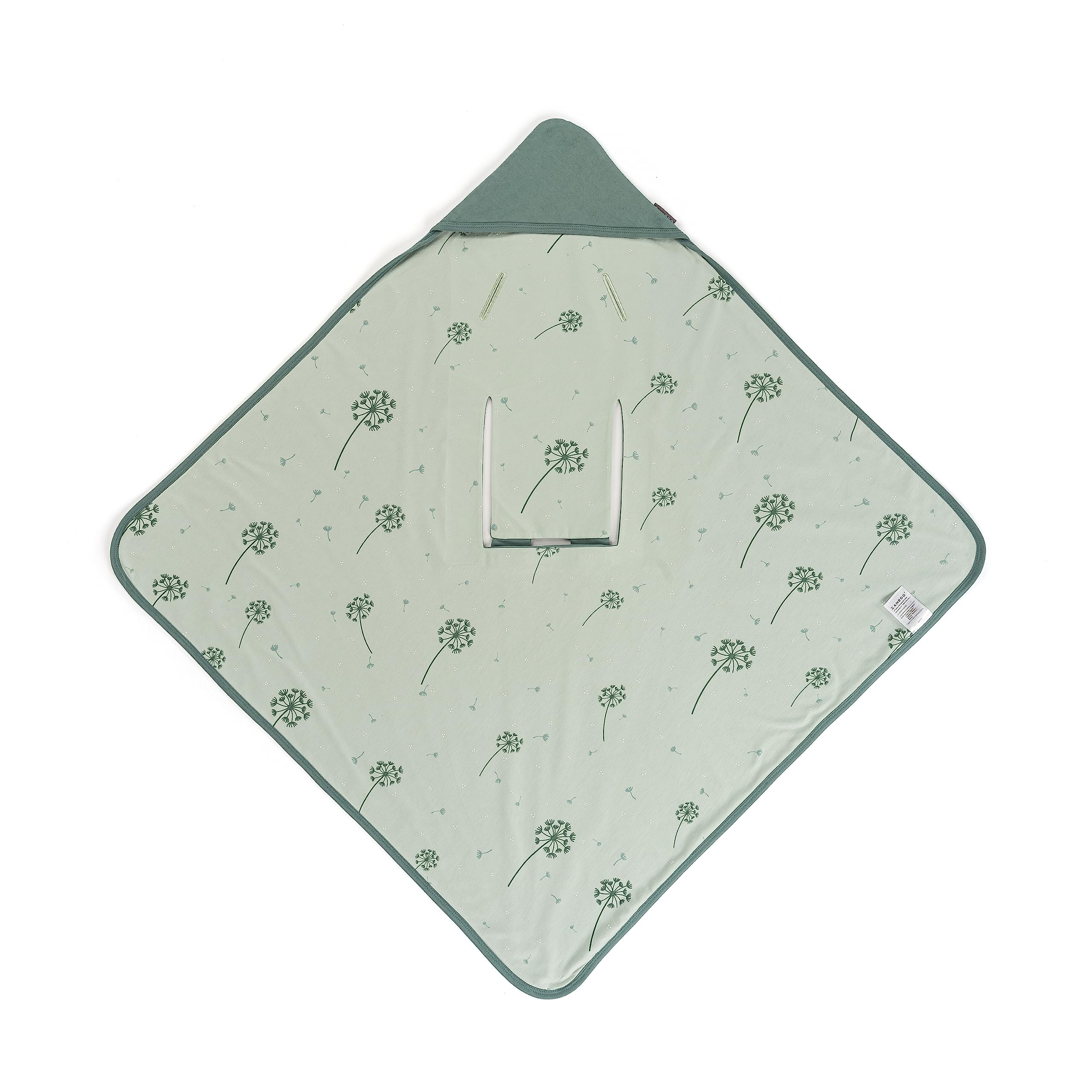 Zamboo Baby Einschlagdecke 80x80 cm Mint – Baumwolle für Babyschale & Kinderwagen