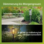 Philips 8er Set Solarleuchten Garten 3000K – Warmweisse LED Aussenbeleuchtung mit Dämmerungs-Automatik – Bild 5