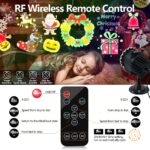 Segotendy LED Projektor mit 96 Motiven & Fernbedienung – Weihnachts- & Halloween Deko für Innen & Aussen – Bild 5