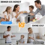 Citybee Eiswürfelmaschine 12kg/24h – Selbstreinigend mit 2 Grössen für Küche & Büro – Bild 9