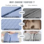Yoofoss Winterschlafsack Baby 2.5 Tog 78cm (6-12 Monate) – Wärmender Babyschlafsack aus Baumwolle – Bild 3