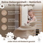 Little Dedi Strickdecke 80x100 cm aus 100% Bio-Baumwolle GOTS – Atmungsaktiv für Babys – Bild 2