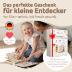 Mallie® Montessori Busy Board ab 1 Jahr – Motorikspielzeug mit Mal- & Rätselheft – Bild 8