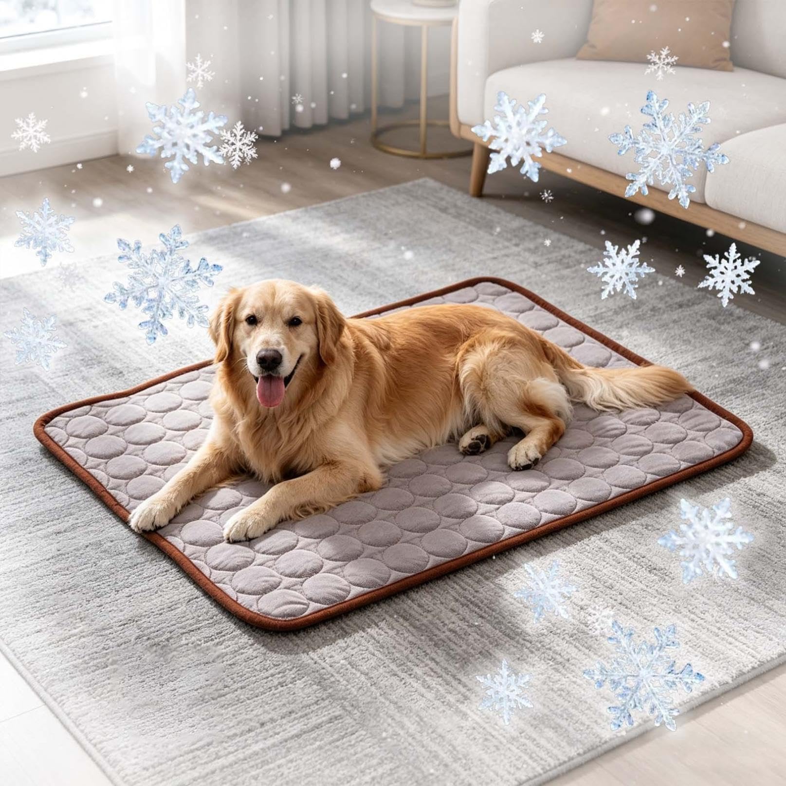 Luylmo Kühlmatte 70x55cm – Selbstkühlend für Hunde mit Rutschschutz