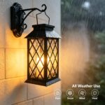 Joycome 2er Set Solarlaterne mit Flackerlicht – Wetterfeste Außenbeleuchtung für Garten & Terrasse – Bild 5
