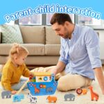Arche Noah Holzspielzeug – Montessori Lernspiel & Taufgeschenk für Kleinkinder – Bild 2