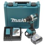 Makita DDF484RTE Akku-Bohrschrauber 18V 5,0 Ah – Bürstenlos & Kompakt mit 2 Akkus