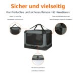 Amazon Basics 4-Türiger Faltbarer Reisezwinger S – Transportbox für Katzen, Hunde & Kleintiere – Bild 2