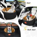 Lealchum Hunde-Autositz Small – Sicherer Reisekomfort mit Memory-Schaum & Sicherheitsleinen – Bild 5