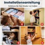 Dioxide Magnetische Kindersicherung – 10 Schlösser + 2 Schlüssel für Schränke & Schubladen – Bild 6