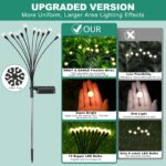 4er Set Glühwürmchen Solarleuchten – 10 LED Superhell mit Warmweiss & IP65 für Garten – Bild 4