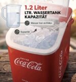 Salco Coca-Cola Eiswürfelmaschine – 10 kg/24h Eisbereiter mit Tragebügel & LED-Display – Bild 3