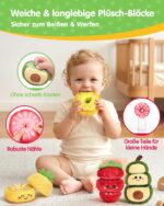 hahaland Montessori Obst-Stapelspiel aus Stoff – Motorik & Sortierspiel für Babys ab 1 Jahr – Bild 4