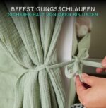 ALAVYA HOME® Hausbett Himmel Deko Set 3-tlg – Bio-Musselin Baumwolle, 125x350cm – Bild 7