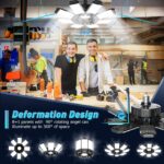 LAMLAMCK LED Garagenlampe 210W – 21000 Lumen Werkstattleuchte mit verstellbarem Panel – Bild 4