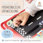 SpielLieb® Montessori Quiet Book ab 1 Jahr – Filz Activity Board mit Fahrzeugen – Bild 4