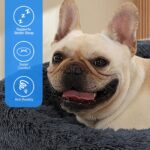Kfnire Hundebett Doughnut Ø50cm – Flauschiges Haustierbett mit Kopfstütze für Katzen & Hunde – Bild 4