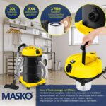 MASKO 6in1 Industrie-Nass-Trockensauger 2300W mit Blasfunktion & Push&Clean – Bild 6