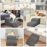 Nepfaivy Hundetreppe 2 Stufen 30cm – Gelenkschonend für kleine Hunde & Senioren – Bild 6