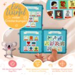 zoula kidz Motorikwürfel 2-in-1 Busy Board – Montessori Lernspielzeug ab 3 Jahren – Bild 6