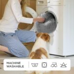 BEDSURE Rundes Haustierbett Ø 60 cm – Plüsch Katzenbett waschbar für Katzen & kleine Hunde – Bild 5