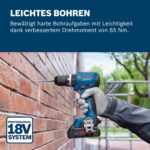 Bosch Professional GSB 18V-65 Akku-Bohrschrauber – 65 Nm Drehmoment für Profis – Bild 3