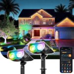 Linkind Smart RGB Solarlampe SL5C mit App & Musiksync – 16 Mio. Farben für Garten & Terrasse, 2er Set
