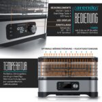 Arendo Dörrautomat 400 W mit Temperaturregler – Edelstahl Dehydrator für Obst, Gemüse & Fleisch – Bild 4