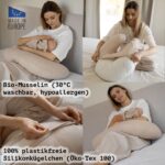 PaLulli® Stillkissen aus 100% Musselin-Baumwolle – Ergonomisch, waschbar & EU-zertifiziert – Bild 2