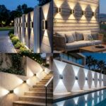 SUNNMO Solar Wandleuchte Up & Down 4er-Set – IP65 Aussenleuchte mit 3 Lichtfarben – Bild 8