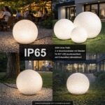 trendlights24 Stone IP65 Kugelleuchte 3er Set 20+30+40 cm – LED Gartenleuchte mit Naturstein-Optik – Bild 3