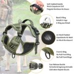 HEELE Hundegeschirr Grösse M – Anti-Zug Brustgeschirr für Mittlere Hunde | Armee Grün – Bild 3
