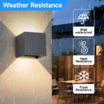 wisdom line G9 LED Wandleuchte 2er-Set – 9W Up & Down, IP65, Anthrazit, 3000K – Bild 3