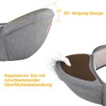GAGAKU Baby Hüftsitz mit 4 Tragepositionen – Ergonomische Babytrage für 0-36 Monate – Bild 4