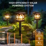 TuyLuxe 8er Set Solarleuchten Garten – Warmweiss 3000K LED für Außen, Hof & Balkon – Bild 2