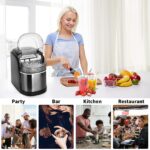 Vpcok Direct Eiswürfelmaschine 12 kg/Tag – Schnelle Eisherstellung mit Selbstreinigung – Bild 8