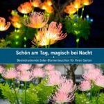 DooYard Solar-Gartenleuchten 2er-Set – Leuchtende Blüten mit verbessertem Solarpanel – Bild 6