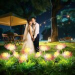 yowin Solar-Blumenleuchten 2er Set – Realistische LED Gartendeko mit automatischem Sensor – Bild 7