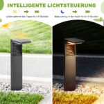 Boadw Solar-Wegeleuchten 6er Set mit 2 Helligkeitsmodi – IP64 Gartenbeleuchtung für Aussen – Bild 3