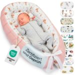 LULANDO® Babynest Standard 100 Öko-Tex – Kuschelnest aus Bio-Baumwolle für Neugeborene