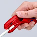 KNIPEX ErgoStrip 16 95 01 SB – Universal-Abmantelungswerkzeug für Rundkabel & Datenkabel – Bild 8
